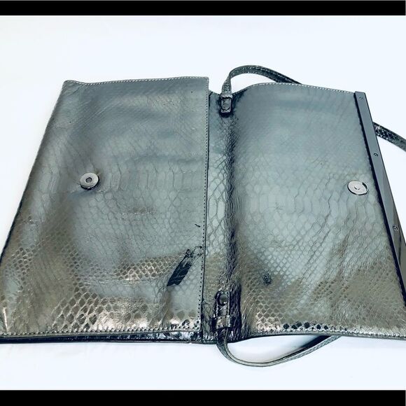 Michael Kors Tilda Python-Embossed Clutch Bag - Picture 14 of 15